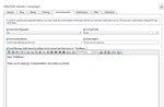 Edit Vendor Campaign - Email Responder